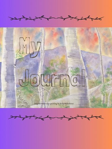 My Colorful Aspens Journal, 30 pages, pdf or png, thank you.