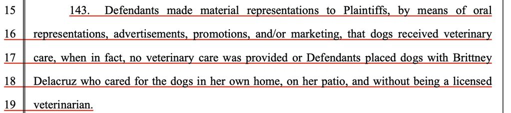 Defendants elect to  have Delacruz provide medical care in leiu of actually having the dogs see a li