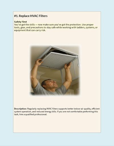 Man replacing an HVAC filter for better air quality and system efficiency.
