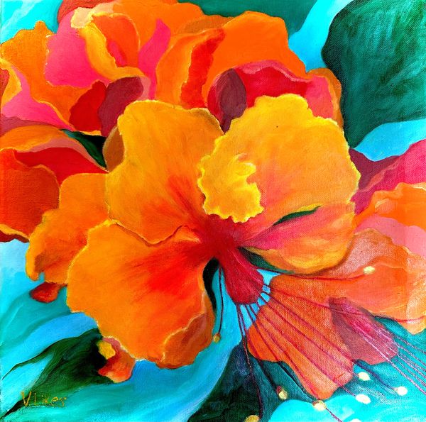 14" x 14" Oil on Canvas