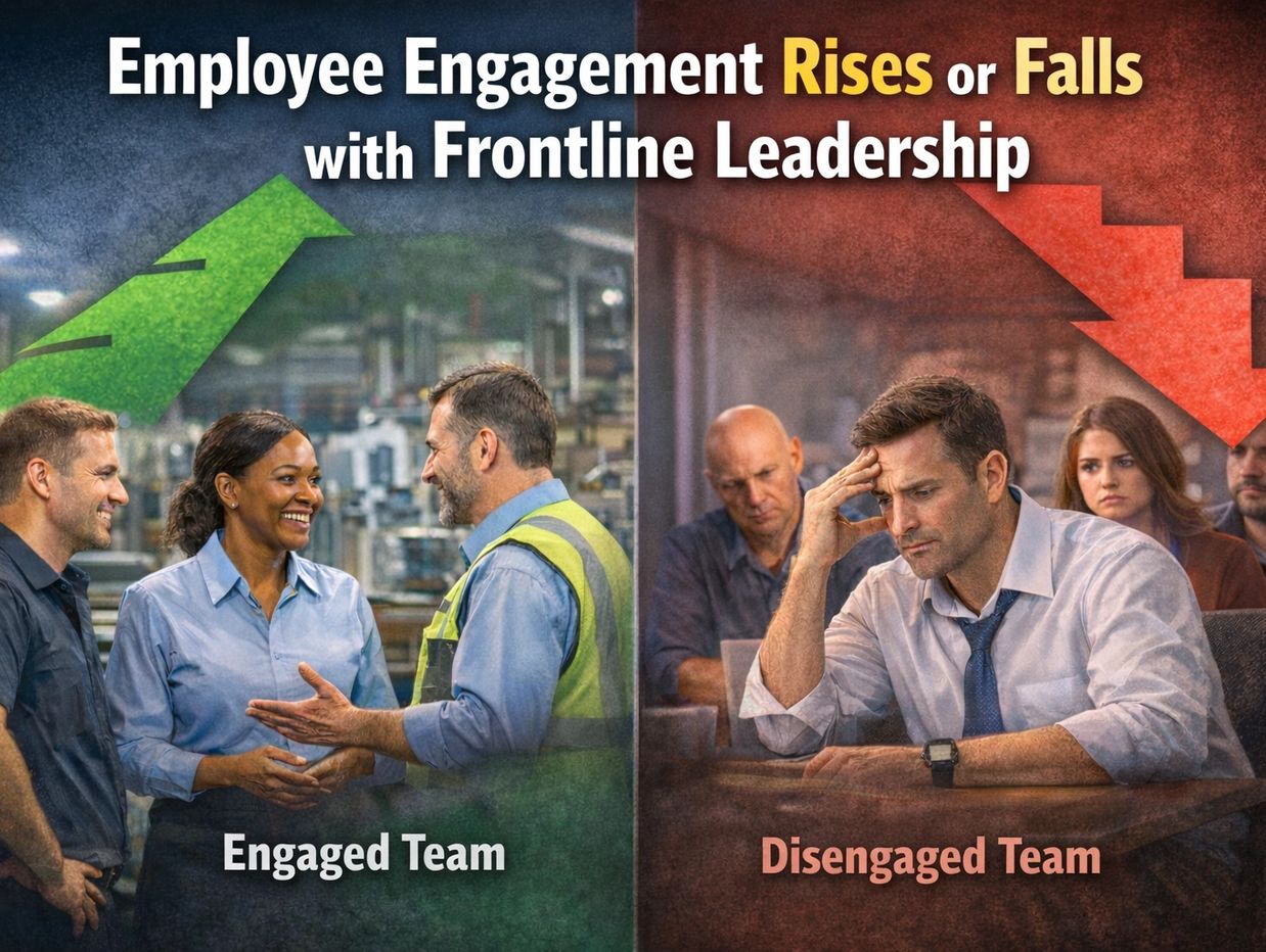Employee engagement. 70% of variance in team engagment is driven by the frontline manager.