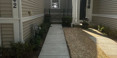 Concrete sidewalk removal and replacement, concrete steps, concrete stoop, custom concrete driveway