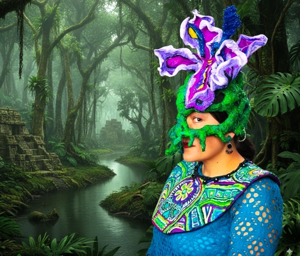 Calavera Coconut Crown