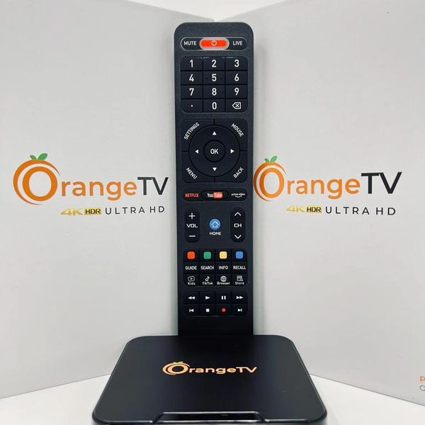 UHD TV DECODER 🙂 Excellent Condition ORANGE No Remote