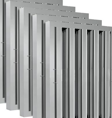 A set of metallic rectangular frames with vertical bars.