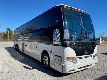 A large Prevost bus