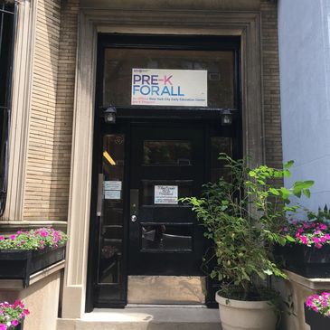 Entrance to Milestones UWS Preschool - a home-based preschool on the Upper West Side