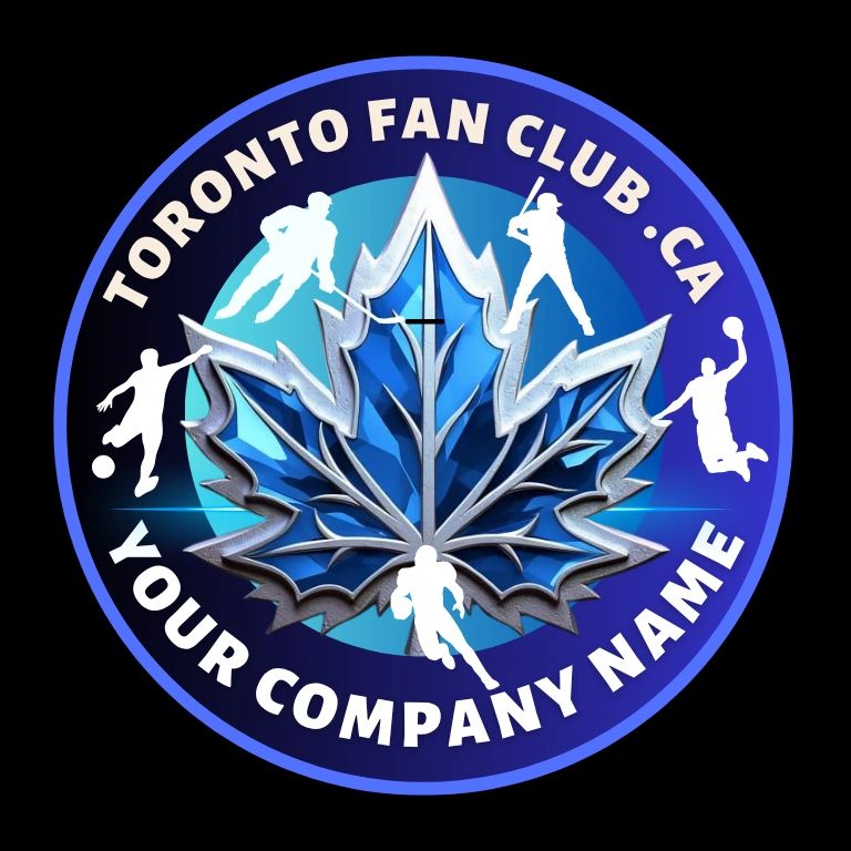 Toronto Fan Club logo with sports silhouettes.