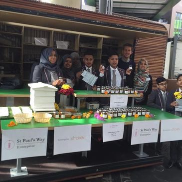 St Pauls Way trust pupils at Borough Market