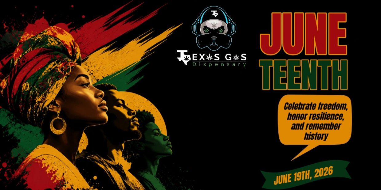 Juneteenth celebration poster with vibrant colors and powerful portraits honoring freedom and history.