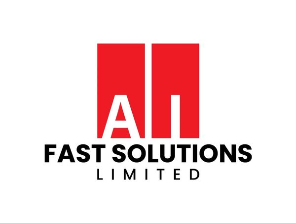Logo featuring red blocks with 'AI' and text 'Fast Solutions Limited'.
