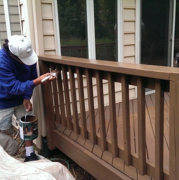 Deck cleaning and staining in Silver Spring MD