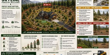 Image shows the fire mitigation zones