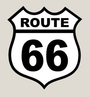 Rte 66 Shield on Left Chest