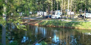 Peaceful view of Forsyth KOA Journey in Forsyth GA, a scenic GA camping location.