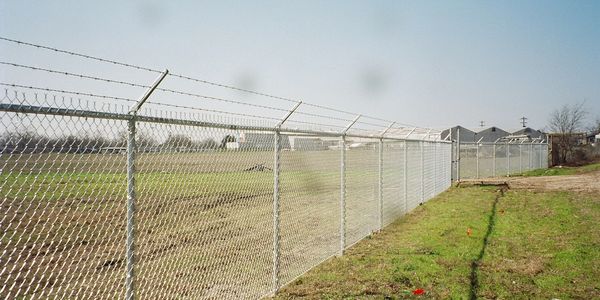 metal net fence for a land