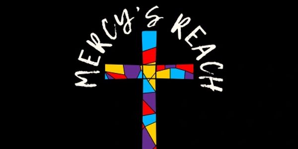 Stained glass cross Mercy’s reach