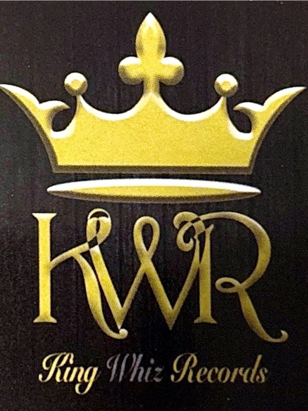 Gold crown logo with initials KWR for King Whiz Records.