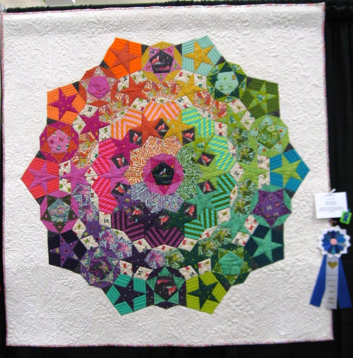 Hearts and Hands ECA Quilt Guild Quilt, Sewing