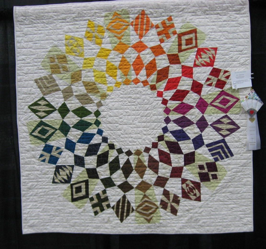Hearts and Hands ECA Quilt Guild Quilt, Sewing