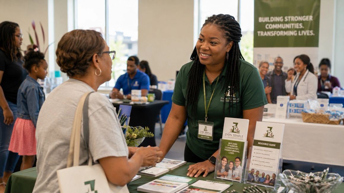 ZTCDC staff connecting with a community member