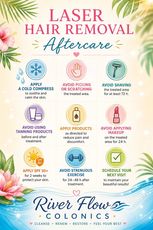 Laser hair removal aftercare tips for soothing and protecting skin.