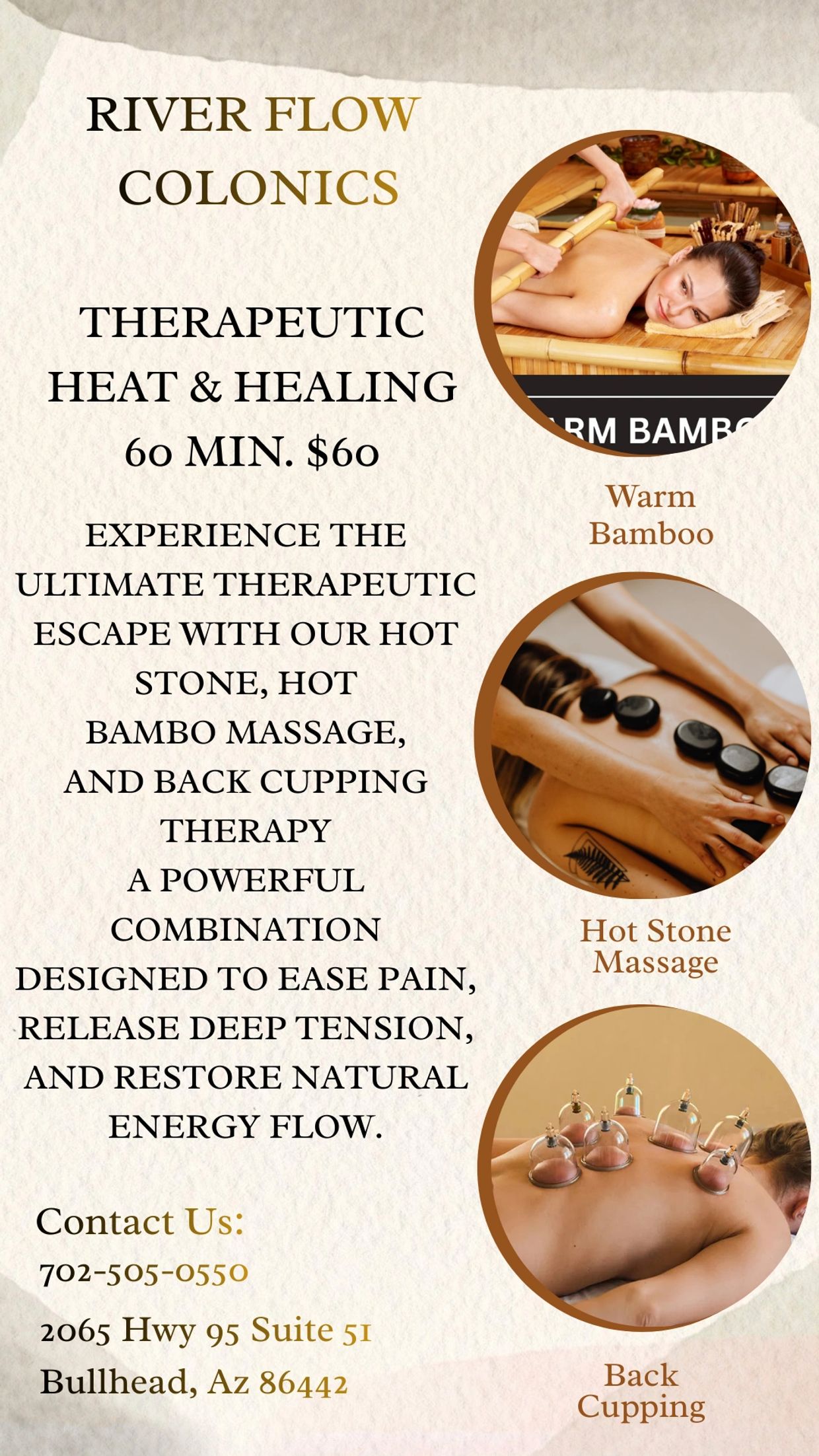 Hot stone massage with Bad coupling massage