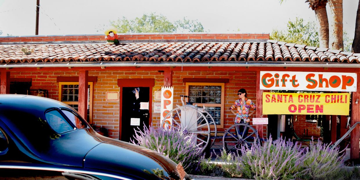 The Santa Cruz Chili & Spice Company Store in Tumacacori, AZ near Tubac, AZ. 