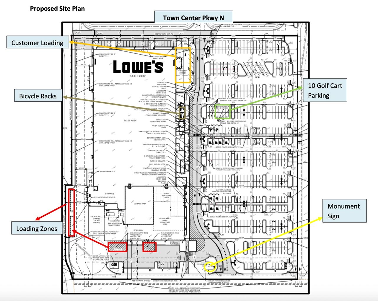 Lowe's Info Begin at Page 96 of the City Packet