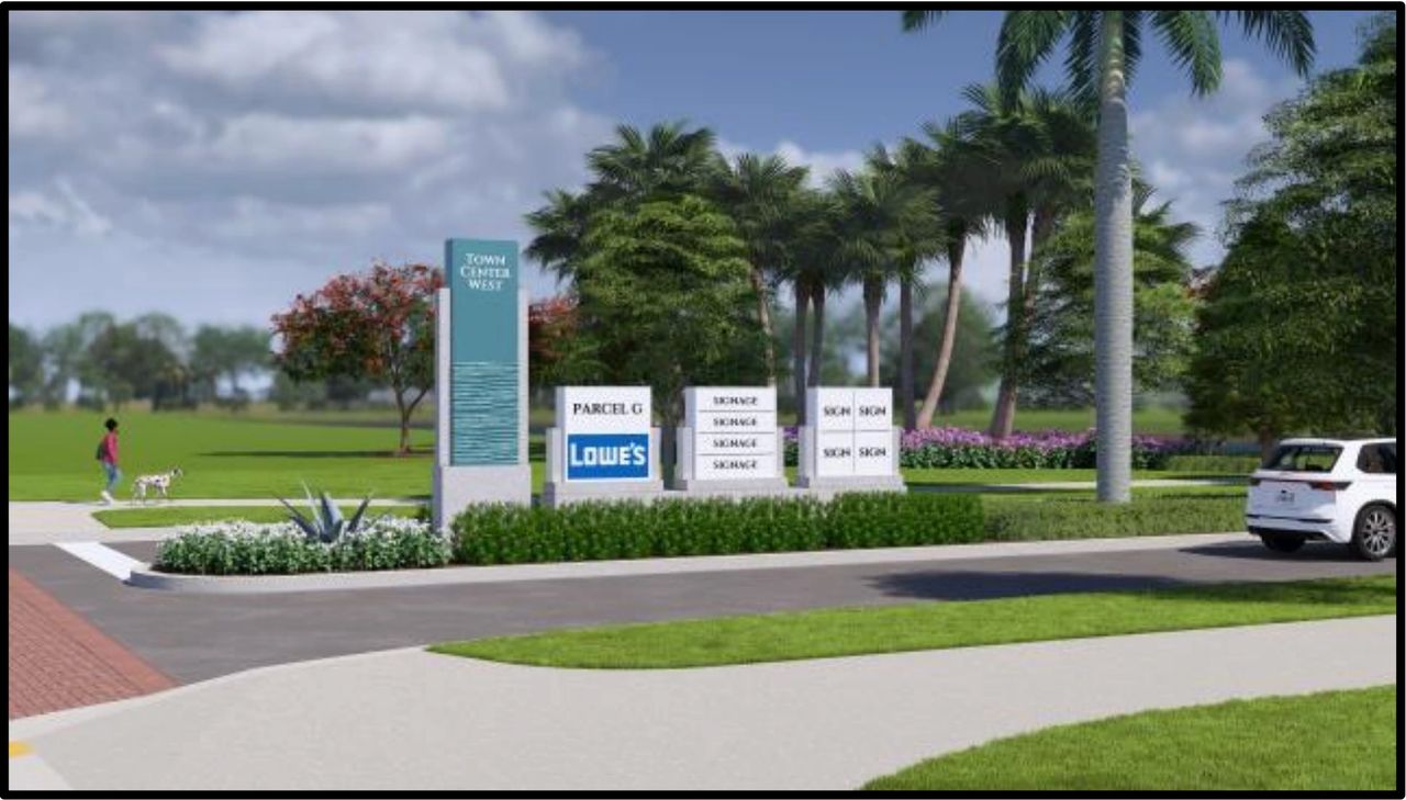 Signage renderings for Town Center West