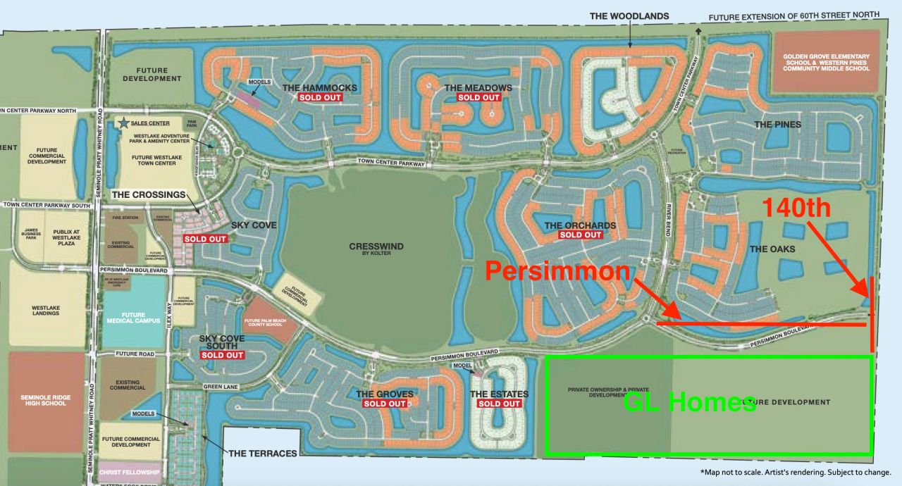 Litigation issue at the intersection of the red streets (Source image from Minto) Litigation issue at the intersection of the red streets (Source image from Minto)