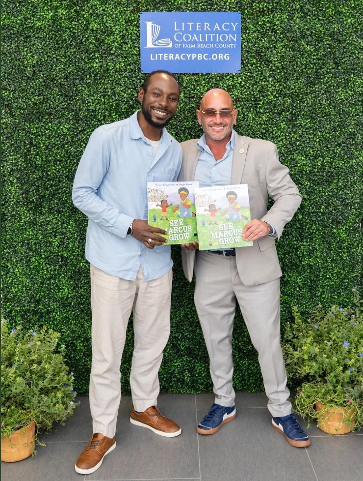 See Marcus Grow Author Marcus Bridgewater with Westlake Mayor J.P. O'Connor September 2025