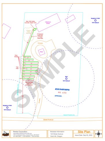 septic system design,
septic tank design,
septic system planning,
septic system plans grants pass