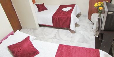 Bedroom 207 - Share External Bathroom - Two Beds - Up to Three Guests