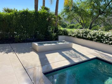 outdoor patio in a desert home
