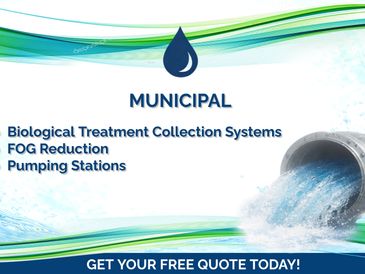 biological treatment of collection systems, FOG reduction, grease trap maintenance, Pumping stations