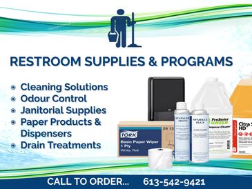 Tork paper products and dispensers, bio enzyme odour control, drain treatments, urinal care