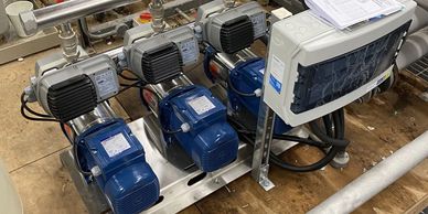 WRAS-approved potable water transfer pump system for commercial use.