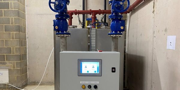 Intelligent pump controller panel installed for Flygt Concertor pumping system.