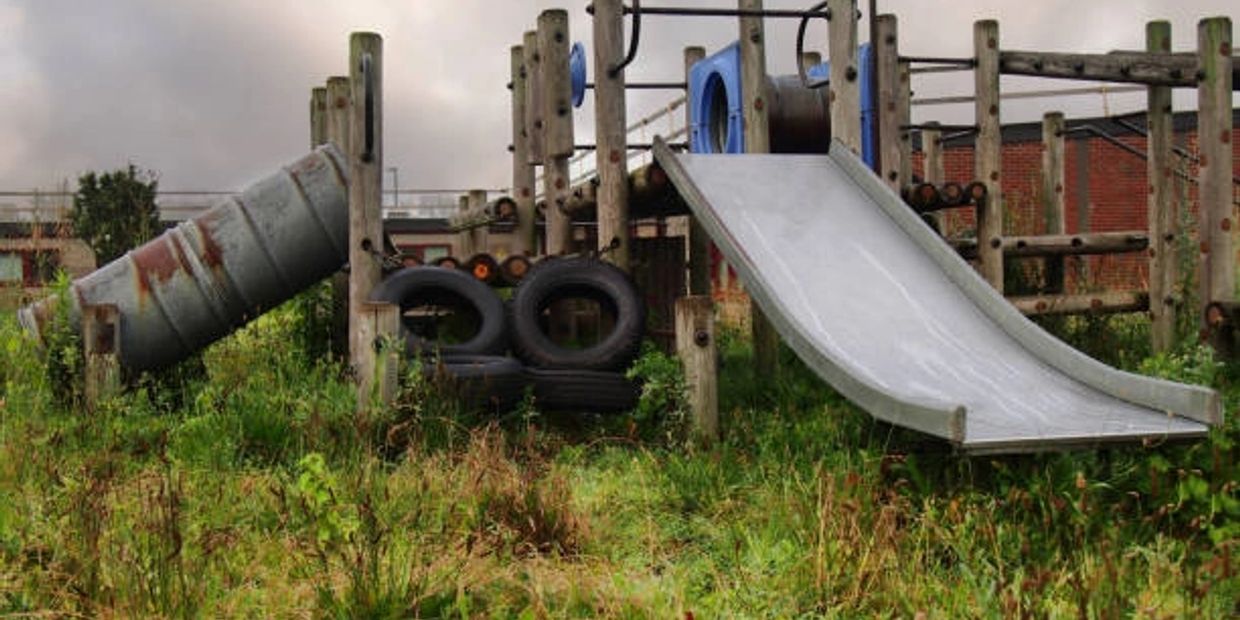 play ground swing set junk removal