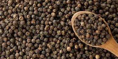 black peppercorns; terpenes; caryophyllene; rolen stone