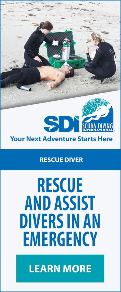 SDI Rescue Diver course banner