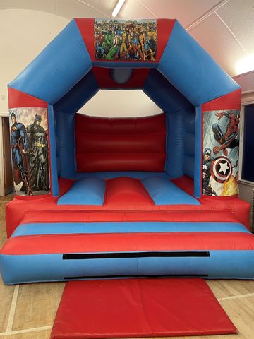 Superhero Bouncy castle near me for hire #superhero #superherobouncycastle