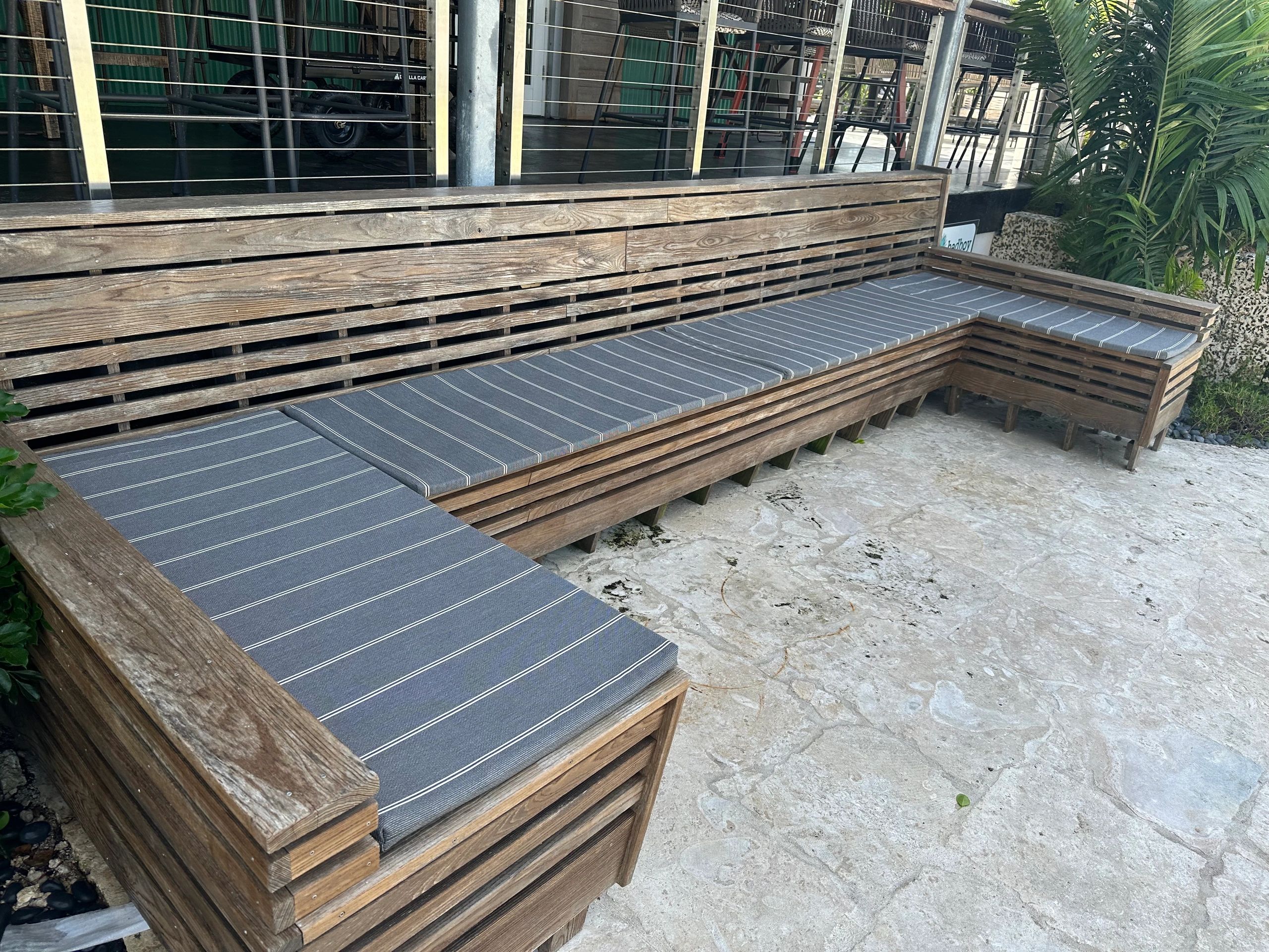 Restaurant bench seating 