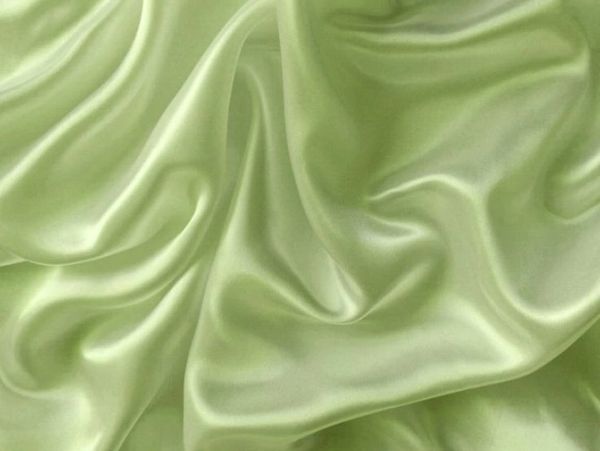 light green silk fabric that creates a wavy look 