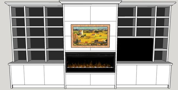 Modern Fireplace Cabinets