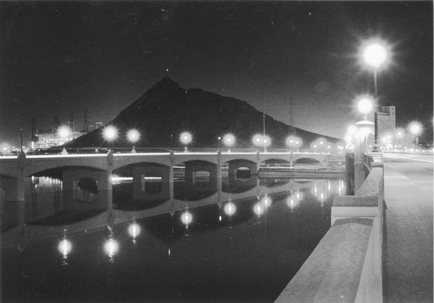 Bridge at night.