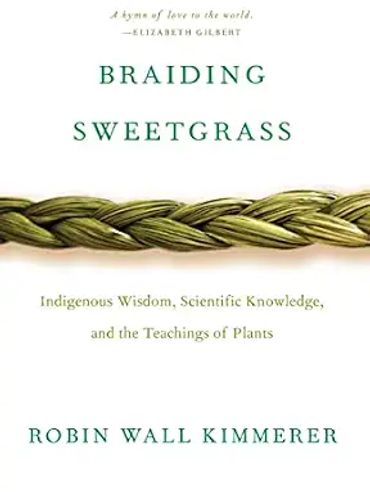 Book cover of Braiding Sweetgrass by Robin Wall Kimmerer