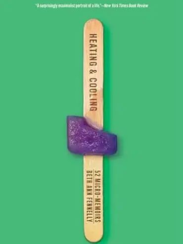 Book cover with a popsicle stick and a purple bar.