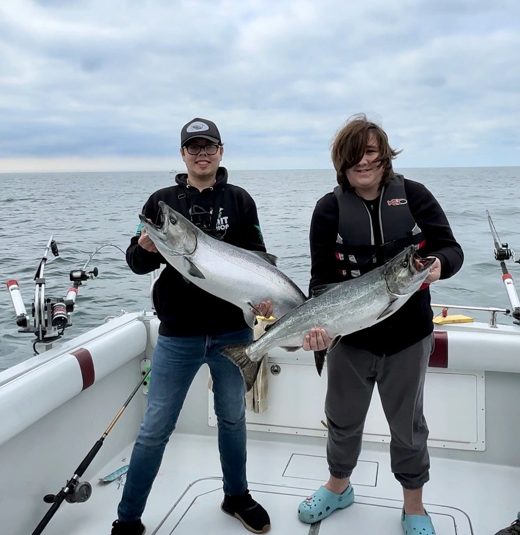 King Salmon and Chinook Salmon, Lake Michigan, Sheboygan, Wisconsin